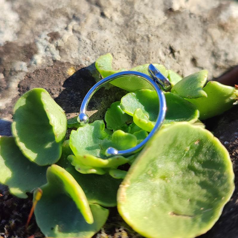 Anneau Bague Cœur 9mm Argent