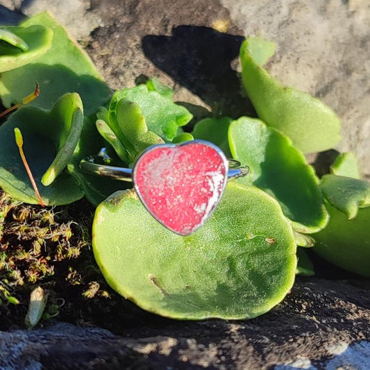 Bague Cœur Rose Acier Inox 5mm ou 9mm – Élégance et Simplicité ✨