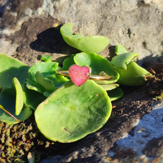 Bague Cœur Ajustable Plaqué Or – Offrez une Déclaration d’Amour