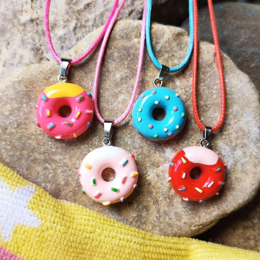 Kawaii Donut Necklaces | 4 Delicious Colors | Les Petits Maroo