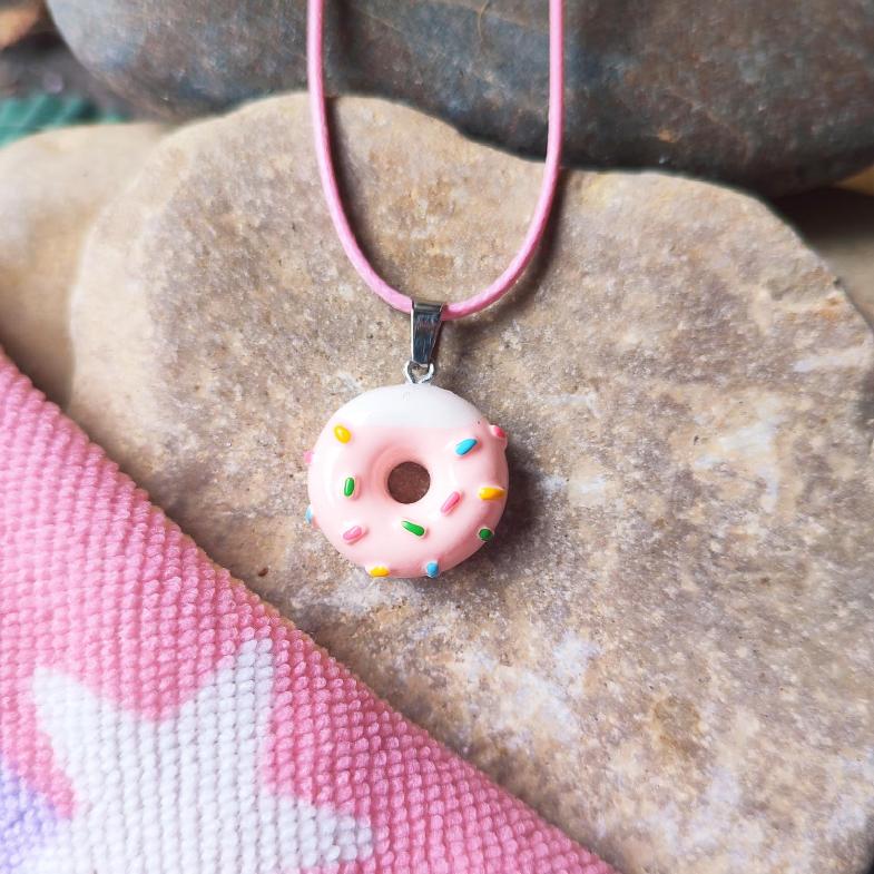 Colliers Donut Kawaii | 4 Couleurs Délicieuses | Les Petits Maroo