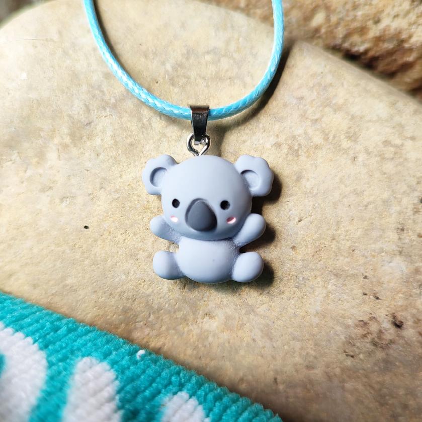 Collier koala enfant animaux kawaii vue 2