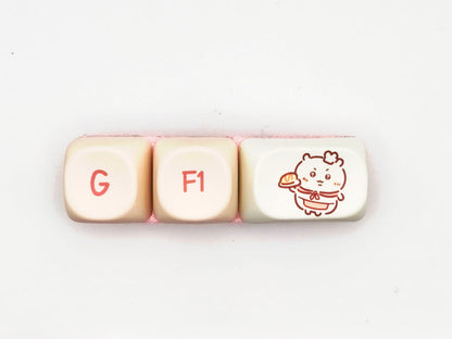 Ourson Kawaii J'AI FAIM | Barrette GEEK  Accroche :