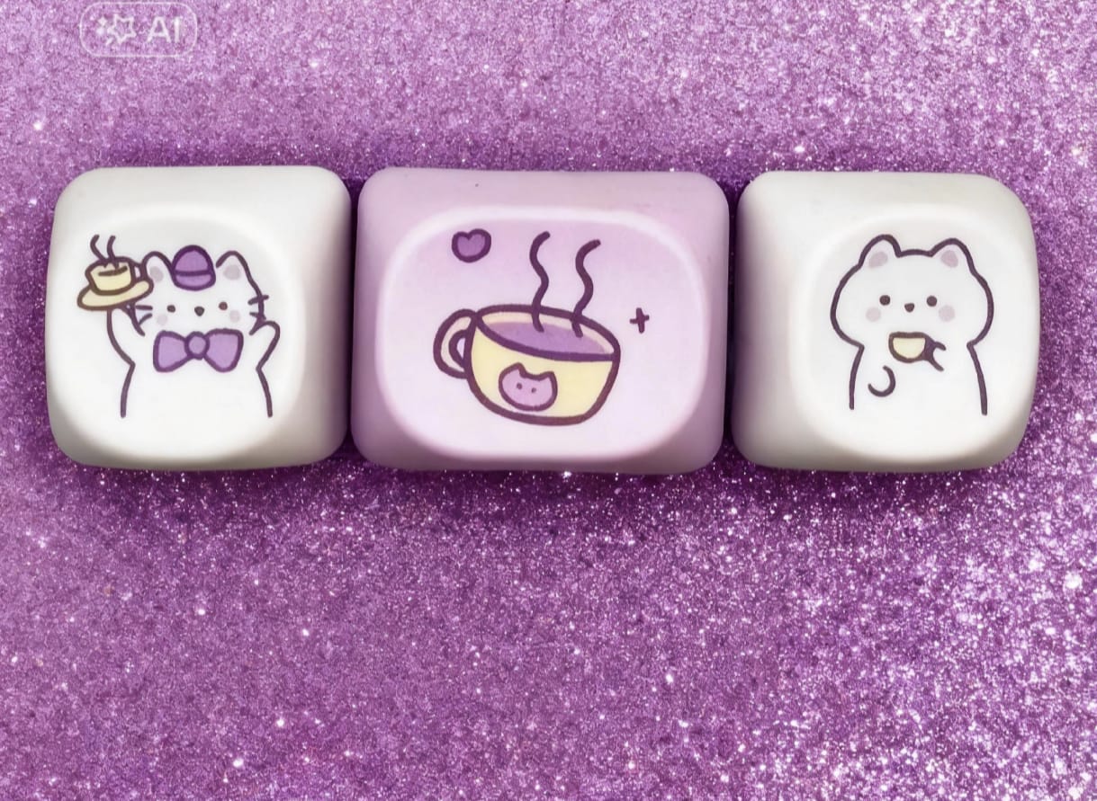 Chat Café : Serveur & Buveur | Barrette GEEK