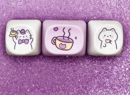 Chat Café : Serveur & Buveur | Barrette GEEK