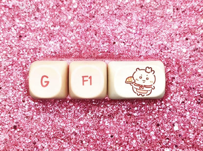 Ourson Kawaii J'AI FAIM | Barrette GEEK  Accroche :
