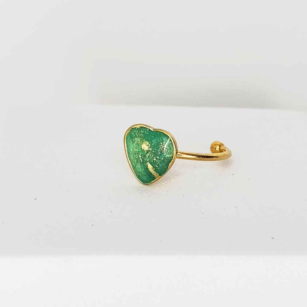 Bague fine cœur 9mm Écho Fractale cadeau pour femme