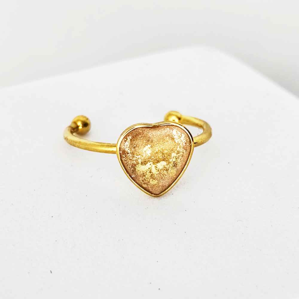 Bague fine cœur 9mm Mystère Sensible cadeau pour femme