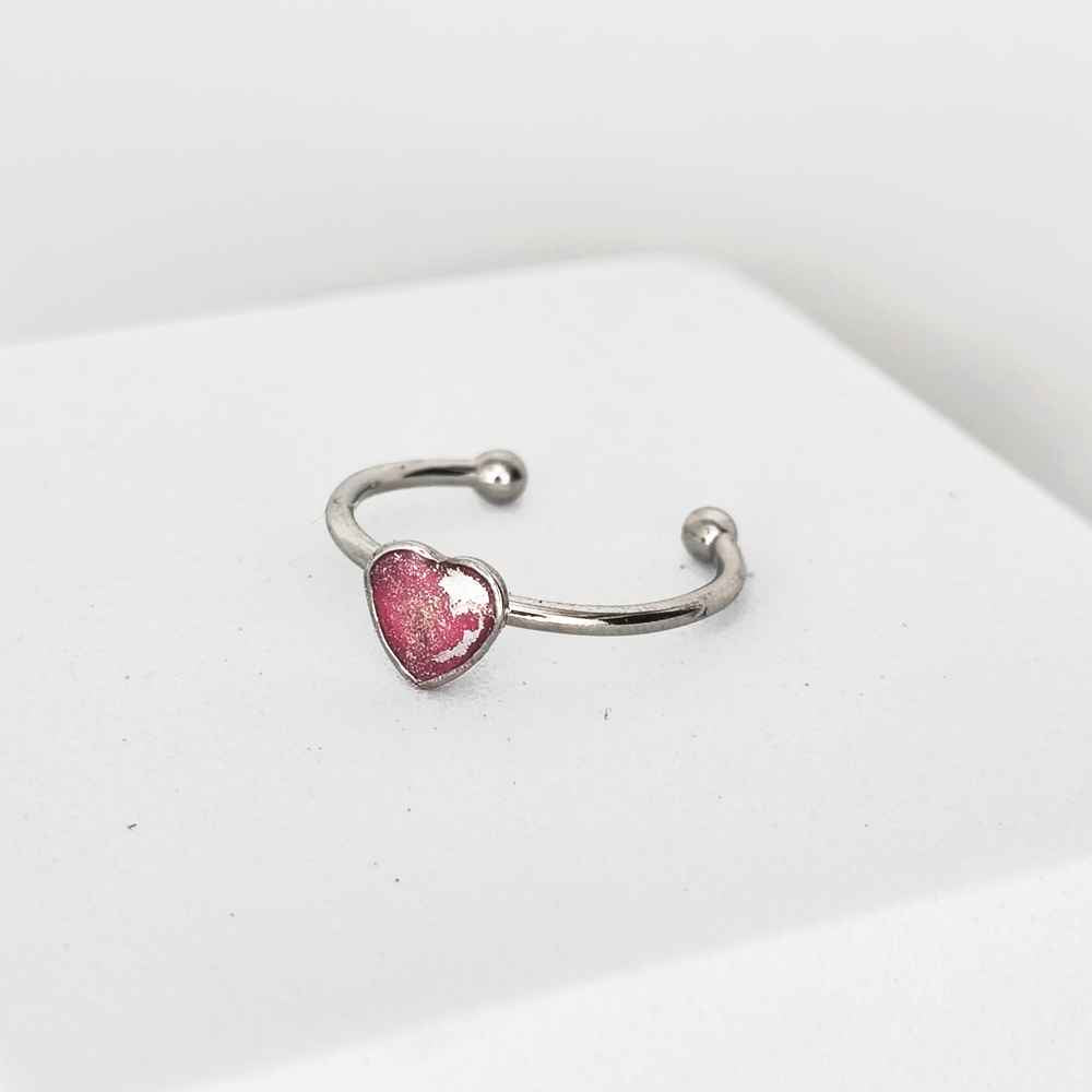Bague fine cœur 5mm Cœur Mécanique cadeau pour femme