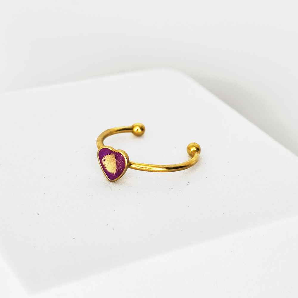 Bague fine cœur 5mm Cœur Indocile cadeau pour femme