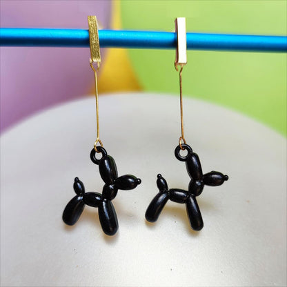 Boucles d'Oreilles Chien Ballon | Balloon Dogs | Bijoux Art Contemporain