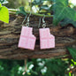 Boucles d'Oreilles Chocolat Rose