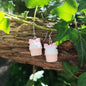 boucles d'oreilles cupcake noeud rose