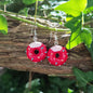 Boucles d'Oreilles Donut rouge | Les Petits Maroo