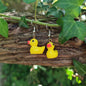 Boucles d'oreilles Canard de bain jaune