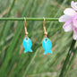 Boucles d'Oreilles Poissons en émail | Bijou Marin
