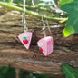 boucles d'oreilles part de gâteau fraise version 1