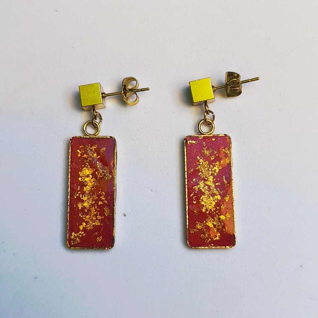 Attaches cubiques en plaqué or 18k – détail du fermoir