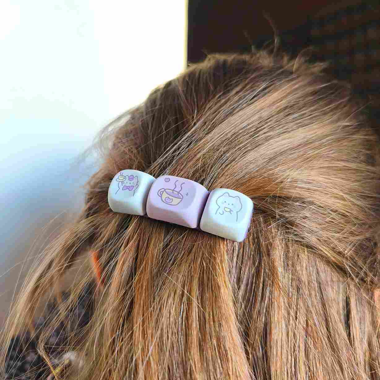 Chat Café : Serveur & Buveur | Barrette GEEK