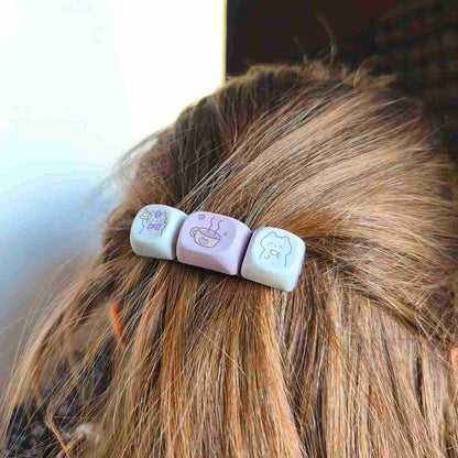 Chat Café : Serveur & Buveur | Barrette GEEK