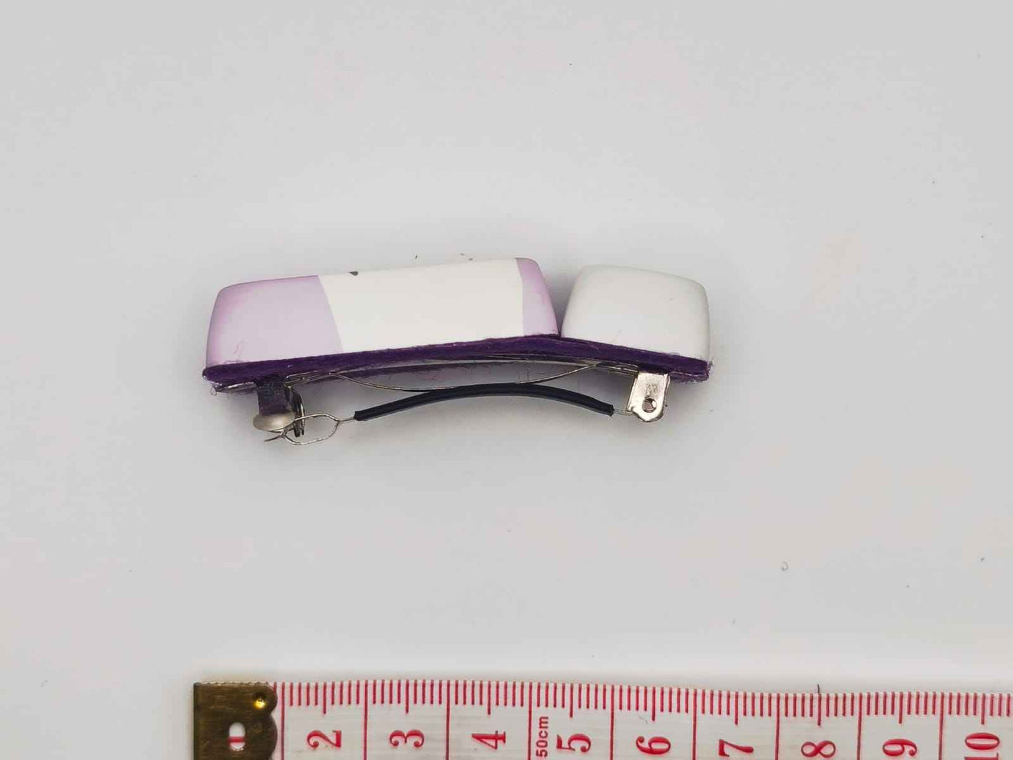 Chat Blanc & Tasse de Café | Barrette GEEK