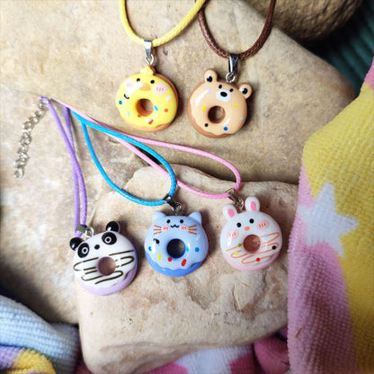 Colliers donut animaux, lapin, panda, ourson, canard et chat