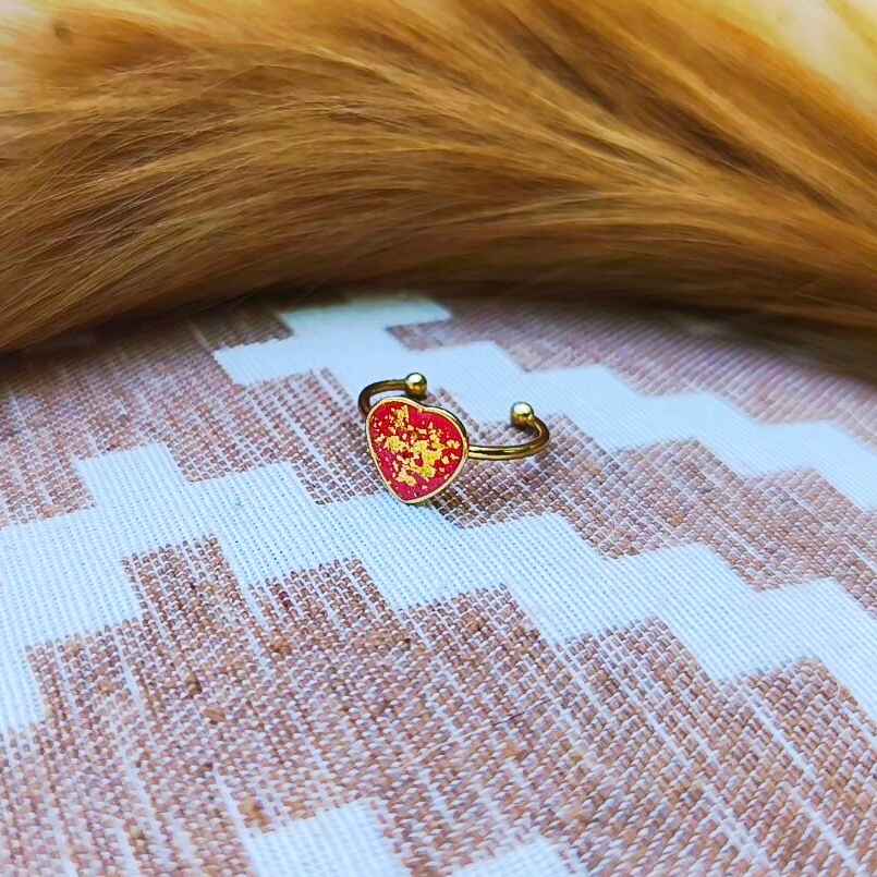 Bijou écologique or 24 carats, fait main en France